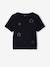 T-shirt manches courtes fille cropped noir 1 - vertbaudet enfant 