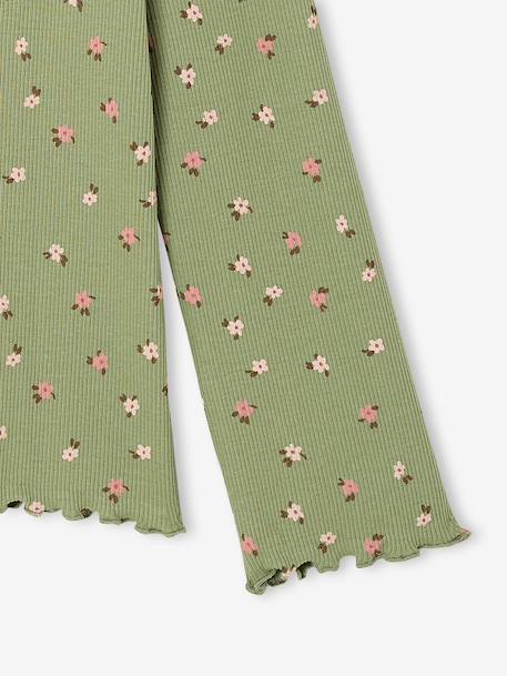 Sous-pull fille manches longues écru+vert 7 - vertbaudet enfant 