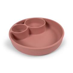 Puériculture-Repas-Vaisselle, coffret repas-Assiettes-Assiette compartimentée en silicone