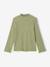 Sous-pull fille manches longues écru+vert 5 - vertbaudet enfant 