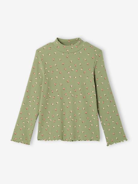 Fille-T-shirt, sous-pull-Sous-pull fille manches longues