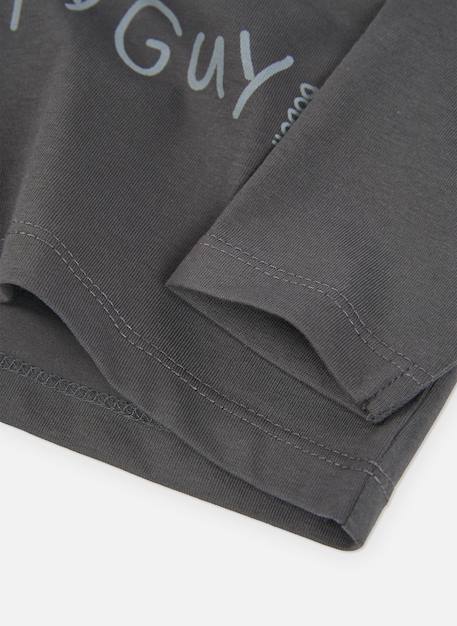 T-shirt en maille garçon imprimé lapin Gris 4 - vertbaudet enfant 