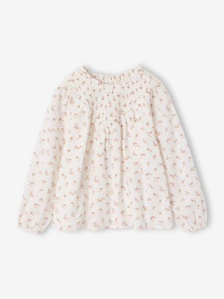 Fille-Blouse fille manches smockées