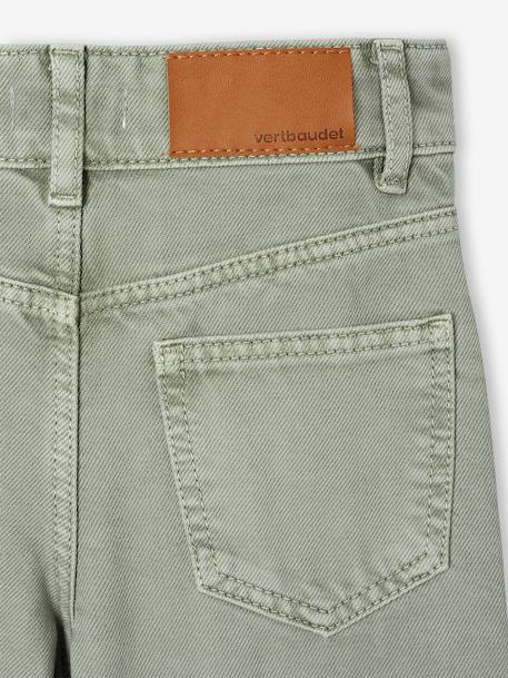 Pantalon fille large MorphologiK fin corail+kaki+vert de gris+vieux rose 14 - vertbaudet enfant 