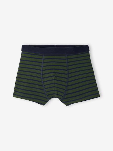 Lot de 5 boxers garçon kaki 6 - vertbaudet enfant 