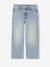 Jean droit fille bleu clair+bleu moyen 1 - vertbaudet enfant 