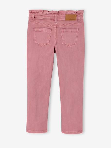 Pantalon slim fille morphologie large encre+mauve 5 - vertbaudet enfant 