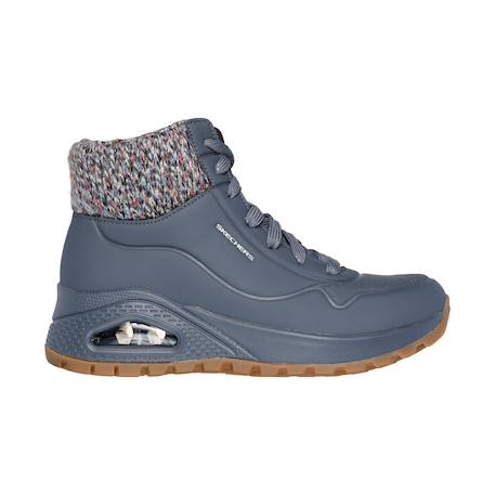 Baskets montantes à lacets Charbon 1 - vertbaudet enfant 