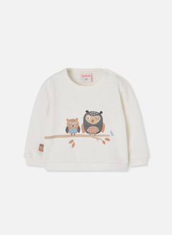 -Sweat-shirt molleton bébé imprimé hiboux