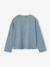 T-shirt manches longues fille bleu chambray+vieux rose 2 - vertbaudet enfant 