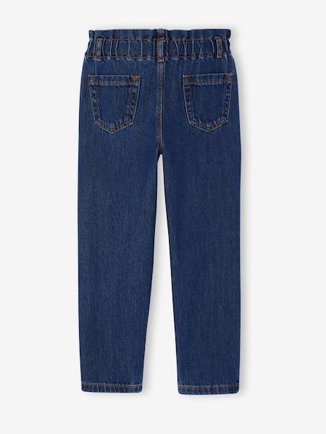 Pantalon paperbag fille bleu foncé+bleu moyen 2 - vertbaudet enfant 