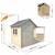 Cabane en bois avec pergola ajourée eugenie Marron 4 - vertbaudet enfant 