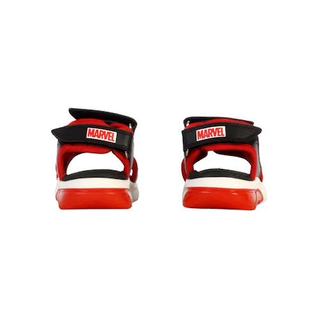 Sandales à scratch Marine rouge bleu+Noir rouge 10 - vertbaudet enfant 