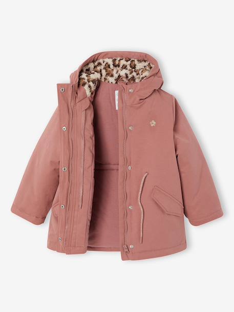 Parka 3 en 1 fille amovible blush+marine 5 - vertbaudet enfant 
