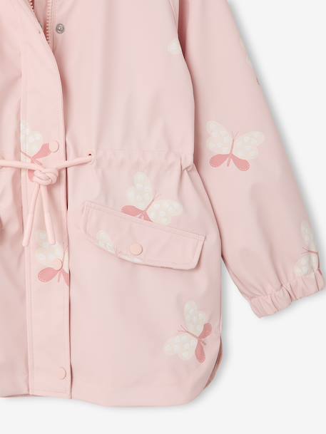 Ciré fille à capuche motifs magiques bleu ciel+rose+rose pâle+sauge imprimé 20 - vertbaudet enfant 