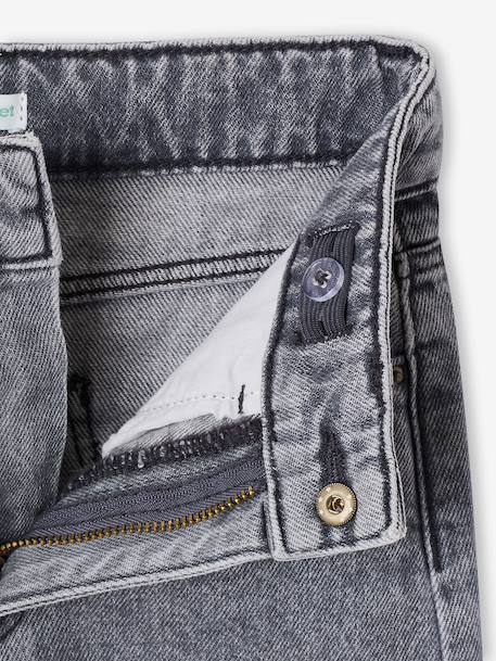Jean large fille étoiles bleu clair+denim gris 10 - vertbaudet enfant 