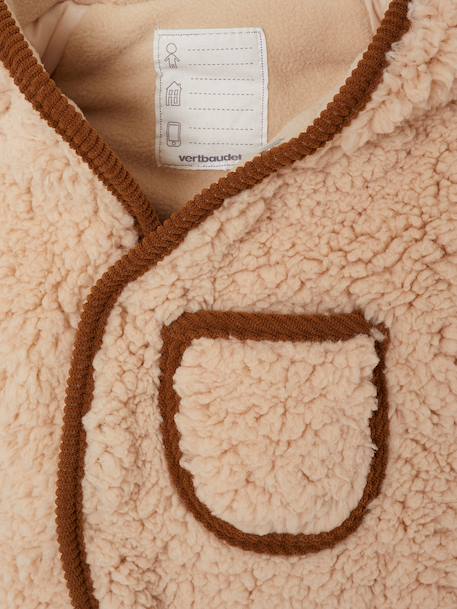 Combipilote naissance avec capuche sable 3 - vertbaudet enfant 