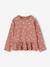 Blouse manches longues fille bois de rose+taupe 1 - vertbaudet enfant 