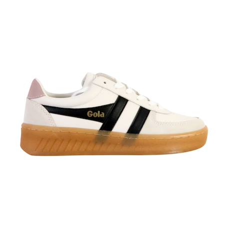 Baskets basses à lacets Blanc noir chalk rose gum 1 - vertbaudet enfant 