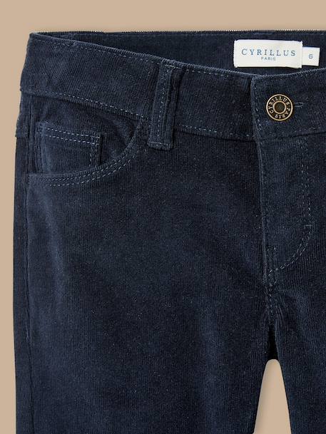 Slim en velours Encre 2 - vertbaudet enfant 