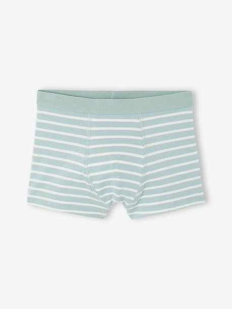Lot de 5 boxers garçon vert d'eau 4 - vertbaudet enfant 