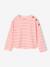 T-shirt marinière manches longues fille marine+rose bonbon 4 - vertbaudet enfant 