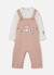 Ensemble bébé garçon maille carreaux brodé hiboux Pink 1 - vertbaudet enfant 
