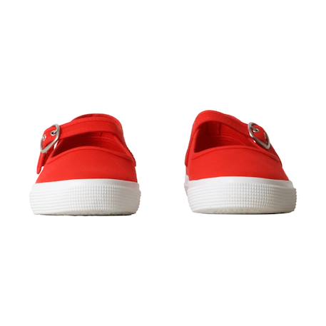 Ballerines à brides Blanc+Noir  blanc+Rouge blanc 17 - vertbaudet enfant 