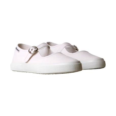 Ballerines à brides Blanc+Noir  blanc+Rouge blanc 3 - vertbaudet enfant 
