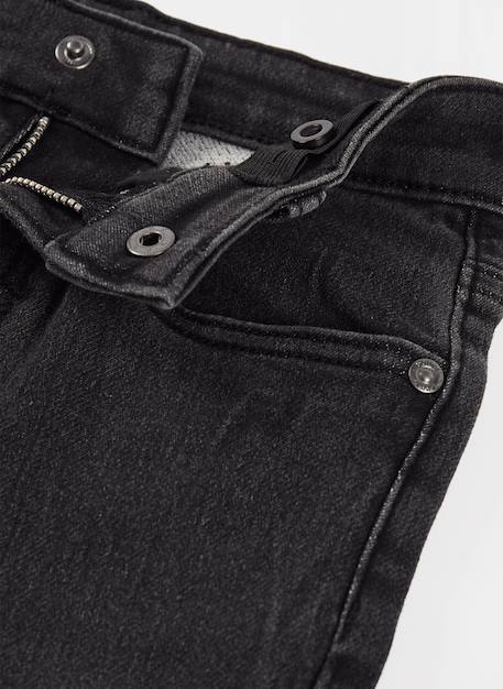 Pantalon garçon en denim élastique Noir 3 - vertbaudet enfant 