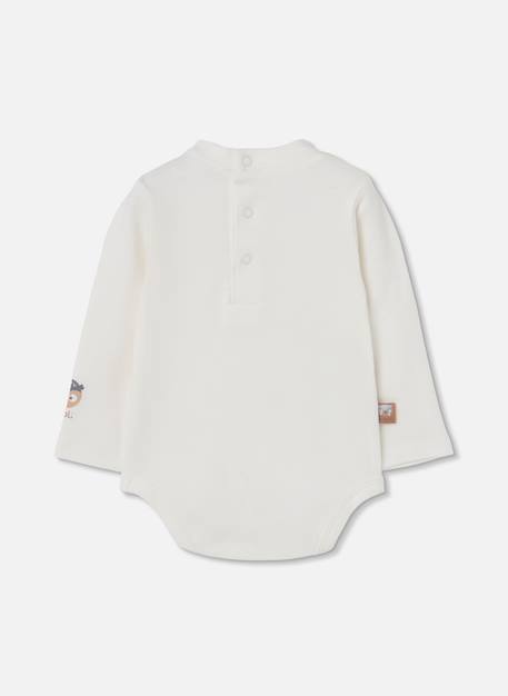 Ensemble bébé garçon maille carreaux brodé hiboux Pink 4 - vertbaudet enfant 