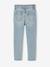 Jean slim fille morphologie large bleu clair+bleu moyen 2 - vertbaudet enfant 