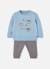 Ensemble bébé garçon maille imprimé hiboux Bleu 1 - vertbaudet enfant 