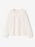 T-shirt manches longues fille écru+rose pâle 1 - vertbaudet enfant 