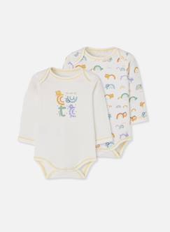 Bébé-Body-Lot 2 bodies bébé imprimé animaux