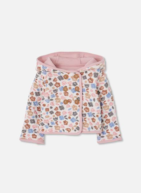 Veste bébé réversible imprimé fleurs Pink 3 - vertbaudet enfant 