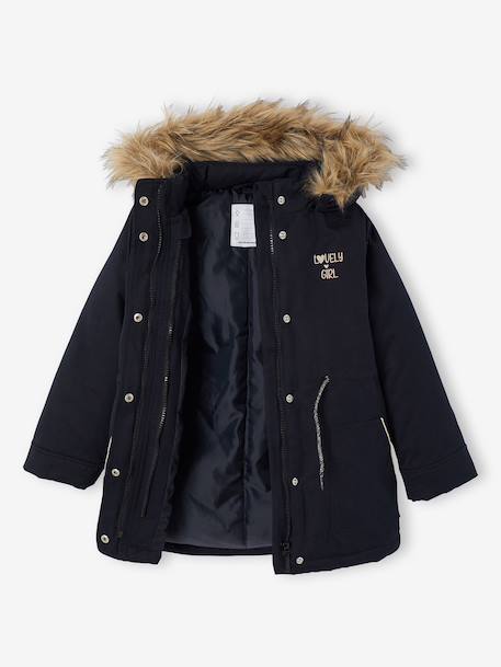Parka fille 3 en 1 hiver à capuche kaki+noir+PURPLE DARK+sauge+Vert+vert de gris 23 - vertbaudet enfant 