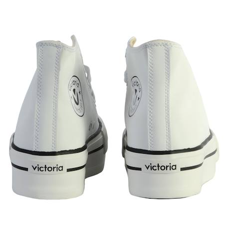 Basket enfant synthétique enfant synthétique Blanc+Noir 4 - vertbaudet enfant 