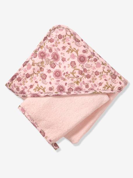 Cape de bain et gant LATIKA rose imprimé 5 - vertbaudet enfant 