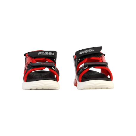 Sandales à scratch Marine rouge bleu+Noir rouge 11 - vertbaudet enfant 