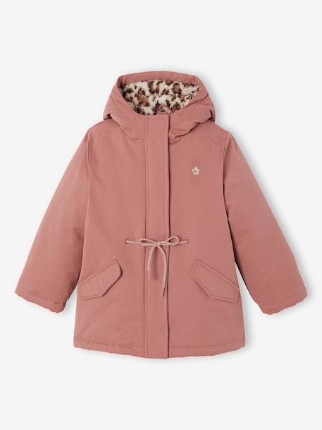 Fille-Manteau-Parka 3 en 1 fille amovible