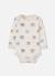 Lot 2 bodies bébé imprimé hiboux Blanc 3 - vertbaudet enfant 