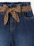 Jean large paperbag fille bleu foncé+bleu moyen 3 - vertbaudet enfant 