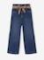 Jean large paperbag fille bleu foncé+bleu moyen 1 - vertbaudet enfant 