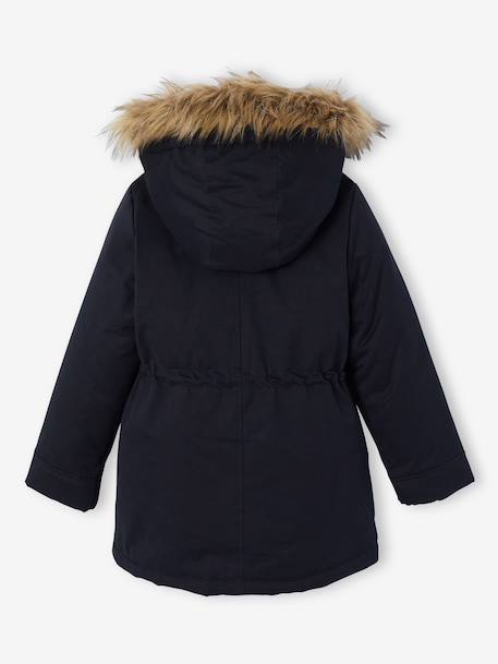 Parka fille 3 en 1 hiver à capuche kaki+noir+PURPLE DARK+sauge+Vert+vert de gris 24 - vertbaudet enfant 