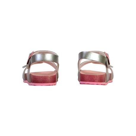 Sandales à brides Argent rose+Rose c0514 4 - vertbaudet enfant 