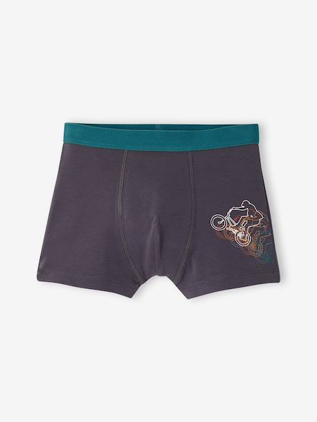 Lot de 5 boxers garçon anthracite 2 - vertbaudet enfant 