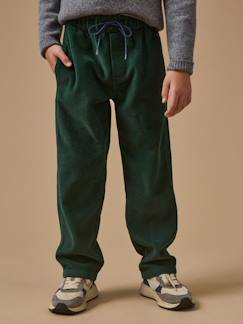 -Pantalon relax en velours côtelé garçon