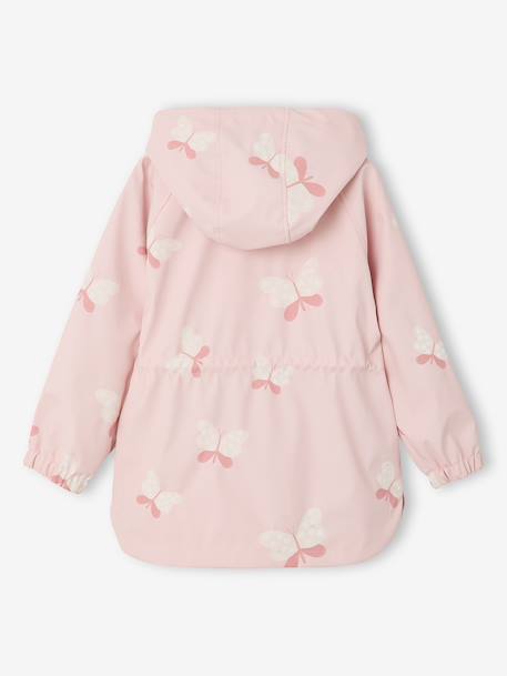 Ciré fille à capuche motifs magiques bleu ciel+rose+rose pâle+sauge imprimé 18 - vertbaudet enfant 
