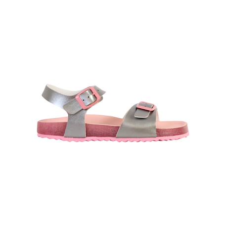 Sandales à brides Argent rose+Rose c0514 1 - vertbaudet enfant 